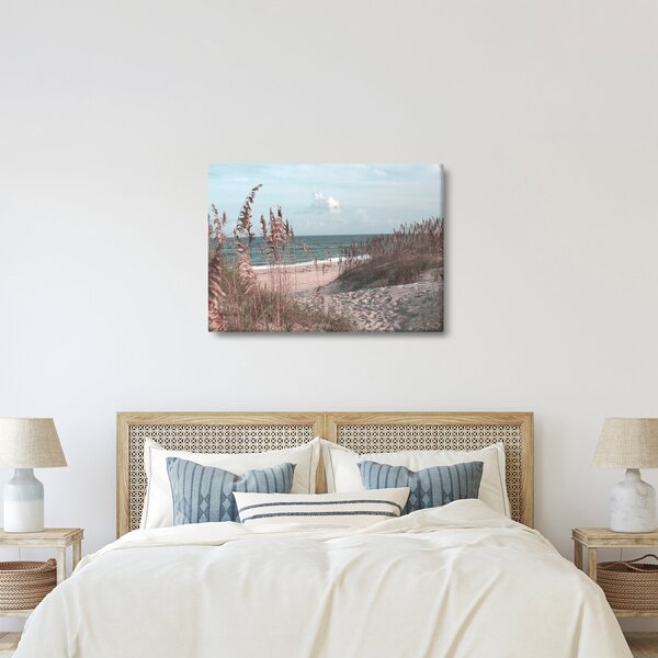 Obraz - Růžová pláž (70x50 cm)