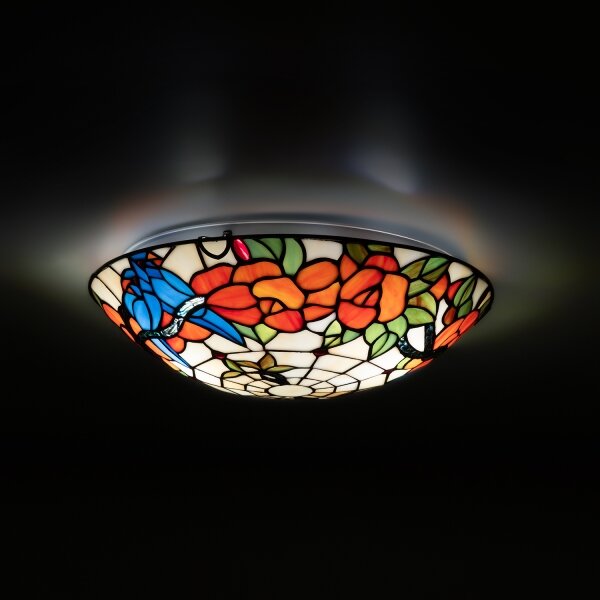 Brilagi - Tiffany vitrážové stropní svítidlo JUNGLE 2xE27/60W/230V pr. 40 cm