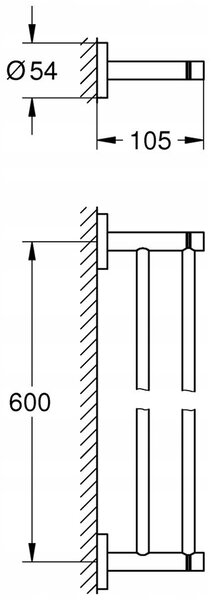 Grohe Essentials držák na ručníky 40802001