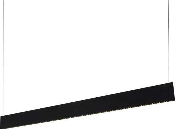 Ideal Lux - LED Lustr na lanku STEEL LED/24W/230V 3000K CRI 90 120 cm černá