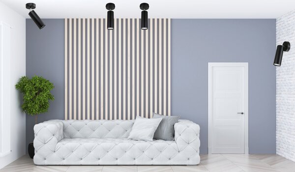 Light for home - Nástěnné bodové svítidlo s nastavitelným úhlem světa 11499 "GLAZE", 1x35W, GU10, Černá