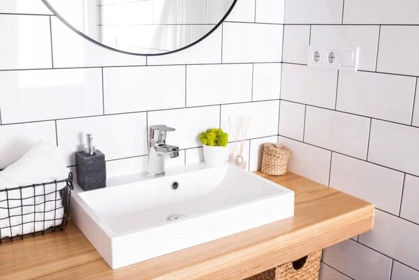 Stojánková umyvadlová baterie Yoka Home Astat stříbrná