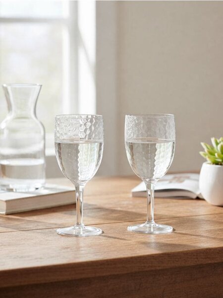 Sinsay - Sklenice s reliéfní strukturou 2 pack - clear