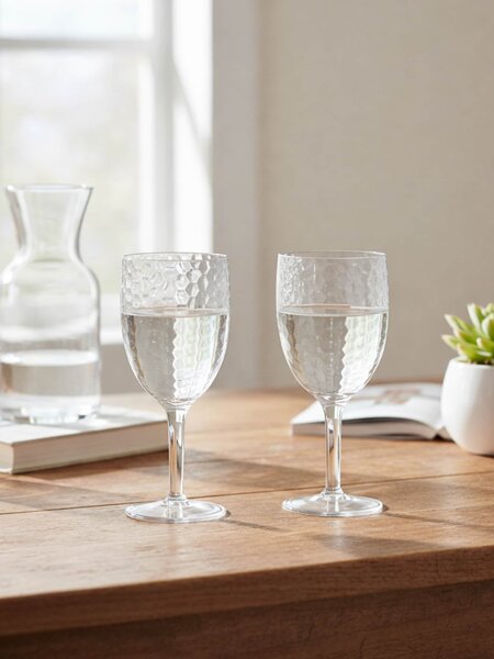 Sinsay - Sklenice s reliéfní strukturou 2 pack - clear