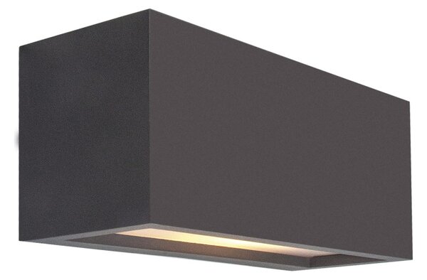 Mantra 8352 Utah, antracitové venkovní nástěnné svítidlo 1xE27 20W, šířka 25cm, IP65, svítí nahoru/dolů