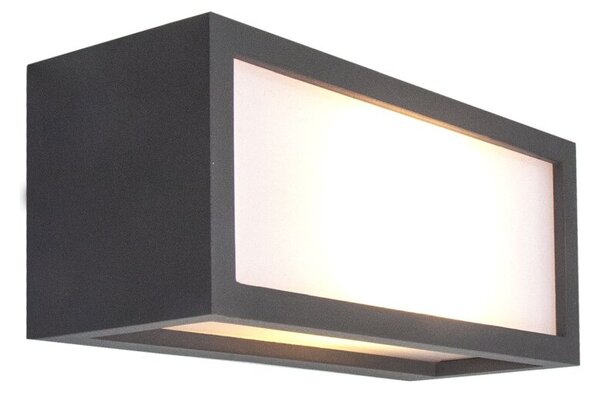 Mantra 7050 Utah, antracitové venkovní nástěnné svítidlo 1xE27 20W, šířka 25cm, IP65