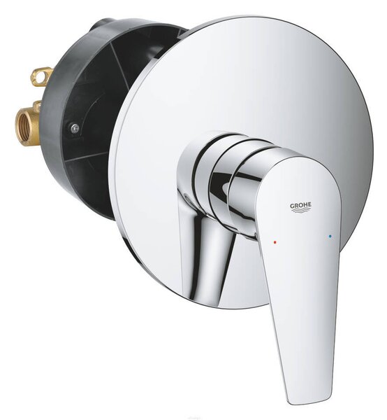 Podomítková sprchová baterie Grohe Bauedge, stříbrná