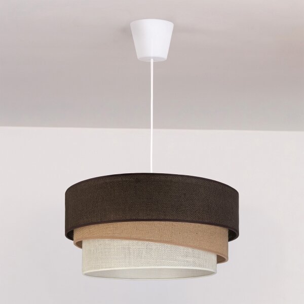 Brilagi - Lustr na lanku TRIO 1xE27/60W/230V pr. 40 cm hnědá/béžová/bílá