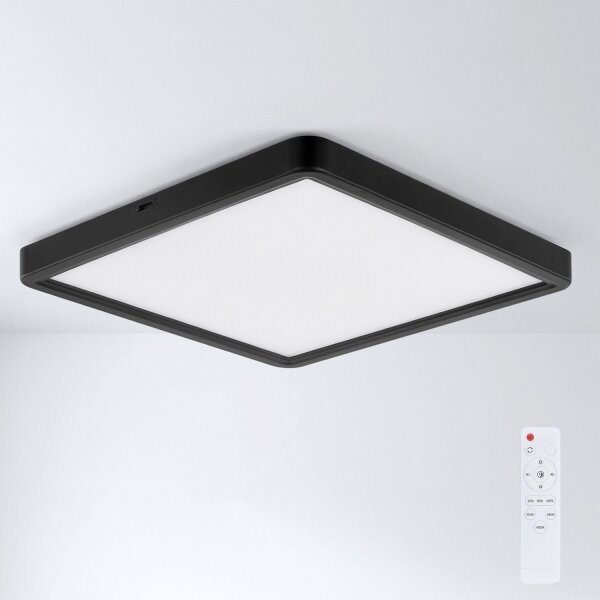 Brilagi -LED Stmív. strop. svítidlo ESTELA SQUARE LED/36W/230V 31x31 cm černá+DO