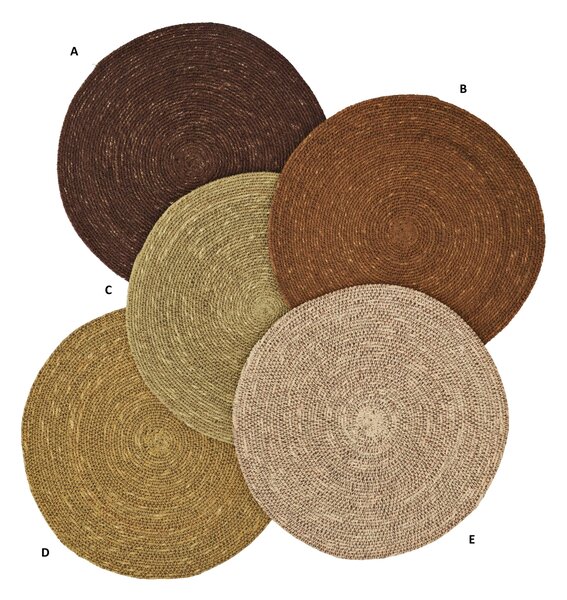 Kulaté prostírání Seagrass – set 2 ks C