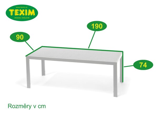 Nábytek na zahradu ratan - stůl VIKING XL 190cm + 6x židle ROMA