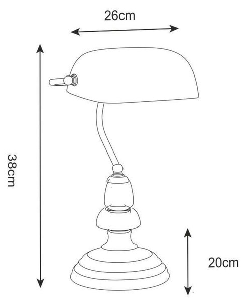 ZUMALINE Stolní pracovní lampa EDES T110810