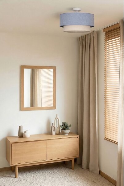 Brilagi - LED Přisazený lustr BOHO ECO 1xE27/10W/230V pr. 40 cm modrá/krémová