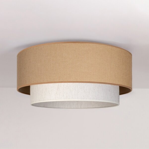 Brilagi - LED Stropní svítidlo BOHO ECO 1xE27/10W/230V pr. 40 cm béžová/krémová
