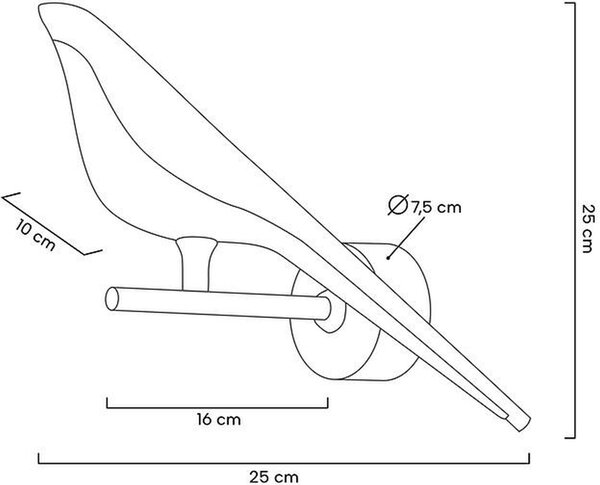 Moosee Bird nástěnné svítidlo 1x9 W bílá-černá-zlatá MSE010100292