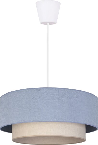 Brilagi - LED Lustr na lanku BOHO ECO 1xE27/10W/230V pr. 40 cm modrá/krémová