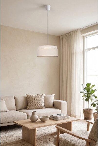 Brilagi - Lustr na lanku PADOVA 1xE27/60W/230V pr. 40 cm krémová