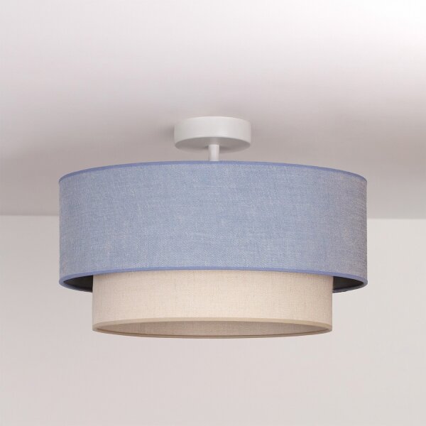 Brilagi - LED Přisazený lustr BOHO ECO 1xE27/10W/230V pr. 40 cm modrá/krémová