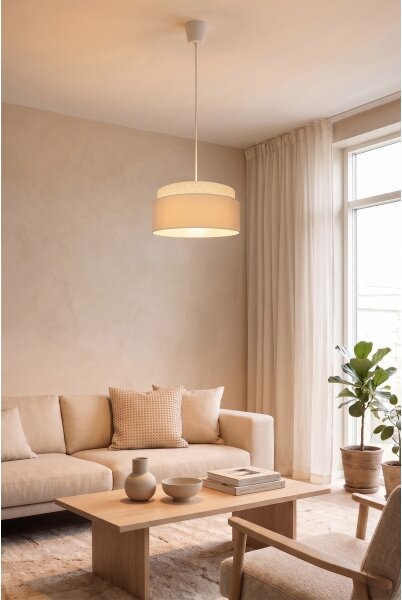 Brilagi - Lustr na lanku PADOVA 1xE27/60W/230V pr. 40 cm krémová