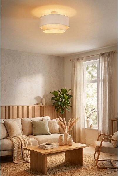 Brilagi - LED Přisazený lustr BOHO ECO 1xE27/10W/230V pr. 40 cm krémová