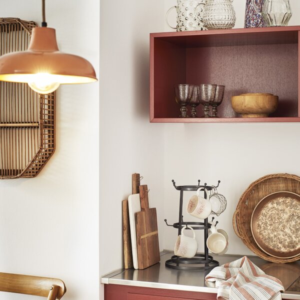 Smaltovaná stropní lampa Orange