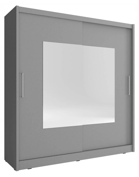 Šatní skříň se zrcadlem 180 cm WESTON 1 - grafit