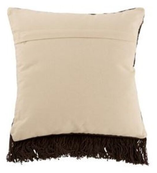 Vzorovaný ethno polštář s třásněmi - 45*45 cm - J-Line by Jolipa