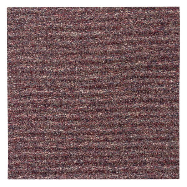 Breno Kobercový čtverec ARIZONA 390, velikost balení 5 m2 (20ks), Červená, Vícebarevné