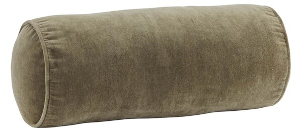 Sametový polštář válec Dusty Green