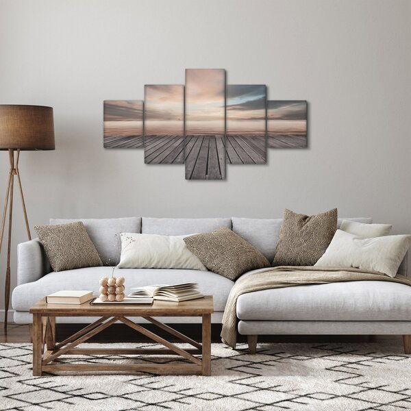 Obraz - Molo při západu slunce (125x70 cm)