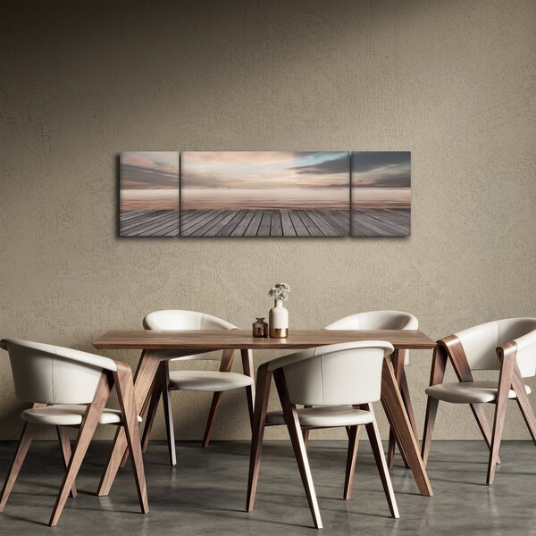 Obraz - Molo při západu slunce (170x50 cm)