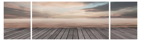 Obraz - Molo při západu slunce (170x50 cm)