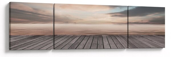 Obraz - Molo při západu slunce (170x50 cm)