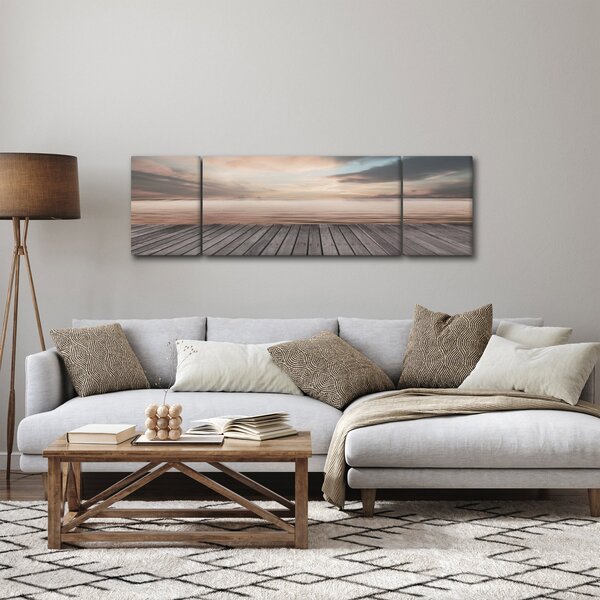 Obraz - Molo při západu slunce (170x50 cm)