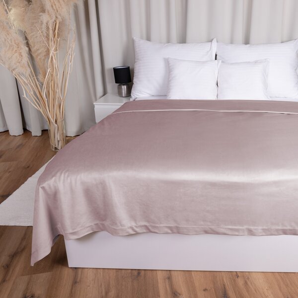 Biante Sametový přehoz na postel Velvet Premium SVP-002 Starorůžový 140x200 cm