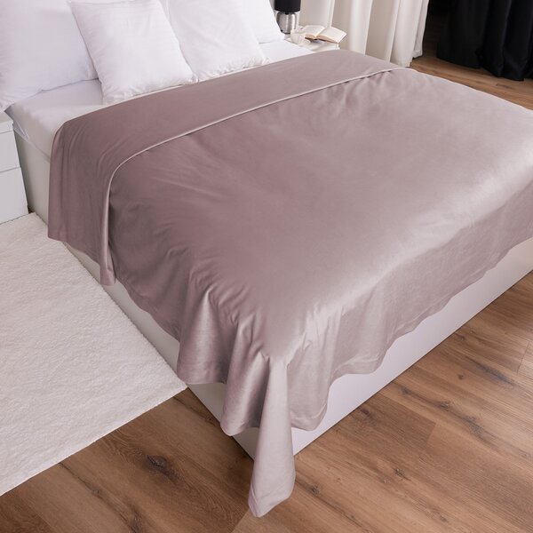 Biante Sametový přehoz na postel Velvet Premium SVP-002 Starorůžový 140x200 cm