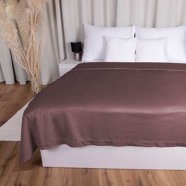 Biante Sametový přehoz na postel Velvet Premium SVP-019 Hnědofialový 140x200 cm