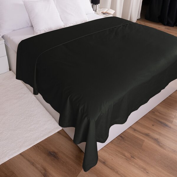 Biante Sametový přehoz na postel Velvet Premium SVP-014 Černozelený 140x200 cm