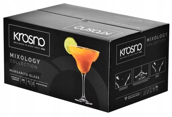 Skleničky na margaritu Krosno Mixology 270 ml 6 ks