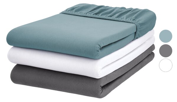 Livarno® Žerzejové napínací prostěradlo, 140–160 x 200 cm (100399578)