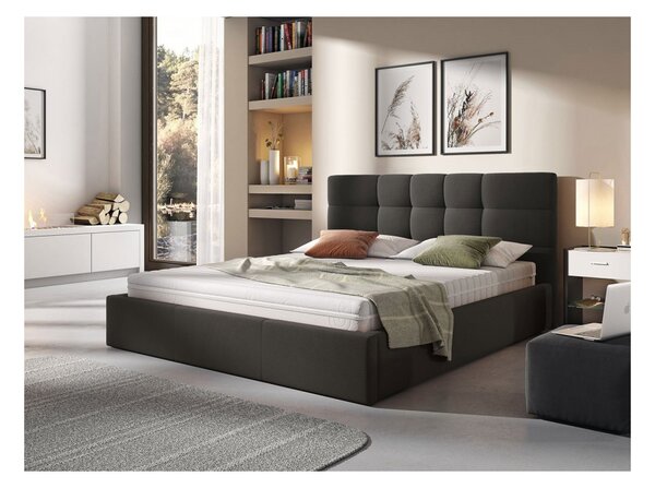 Čalouněná manželská postel 180x200 GLENDALE 1 - šedá