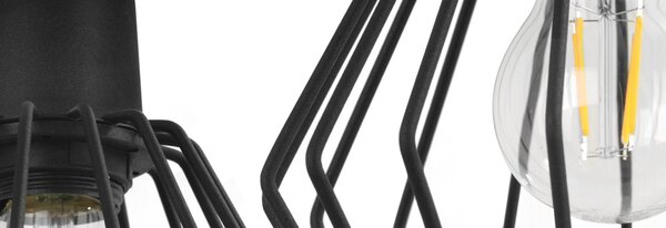 Light for home - Závěsné svítidlo na nastavitelných kabelech SPIDER NUVOLA 2502-2, 2x60W, E27, Černá
