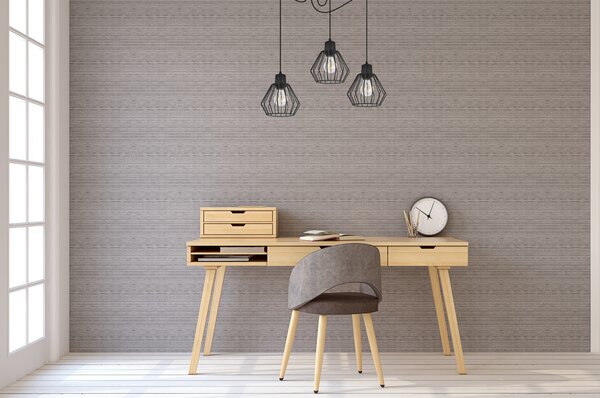 Light for home - Závěsné svítidlo na nastavitelných kabelech SPIDER NUVOLA 2502-3, 3x60W, E27, Černá