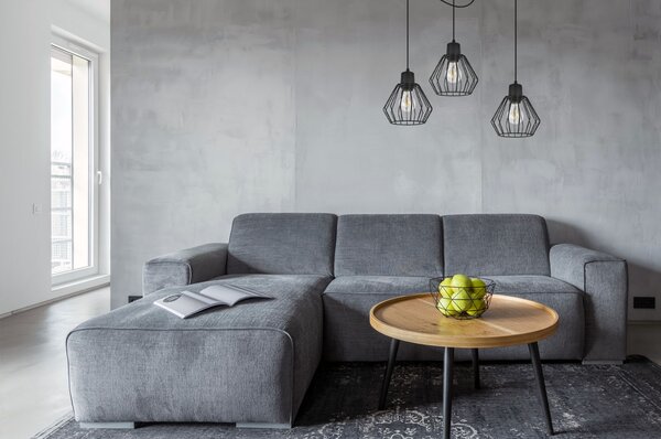 Light for home - Závěsné svítidlo na nastavitelných kabelech SPIDER NUVOLA 2502-3, 3x60W, E27, Černá