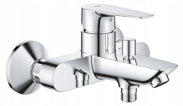 Nástěnná vanová baterie páková Grohe Bauedge stříbrná