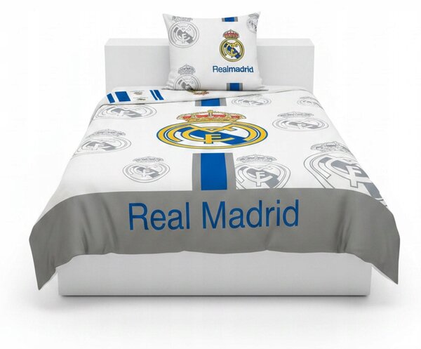 Skutečné Madrid Sada Povlečení 140x200 Bavlna + Povlak na polštář 70x90 Fotbalové