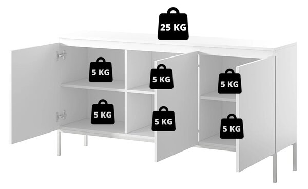 Skříňka Bennasi B3 (béžová + černá). Akce -12%