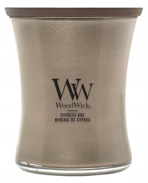 WoodWick střední svíčka CYPRESS ORE