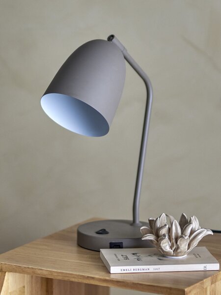 Stolní LED lampa Lemar Grey Metal