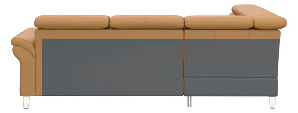 ROHOVÁ SEDAČKA, textil, kůže, curry žlutá Sit & More - Sedací soupravy, Online Only